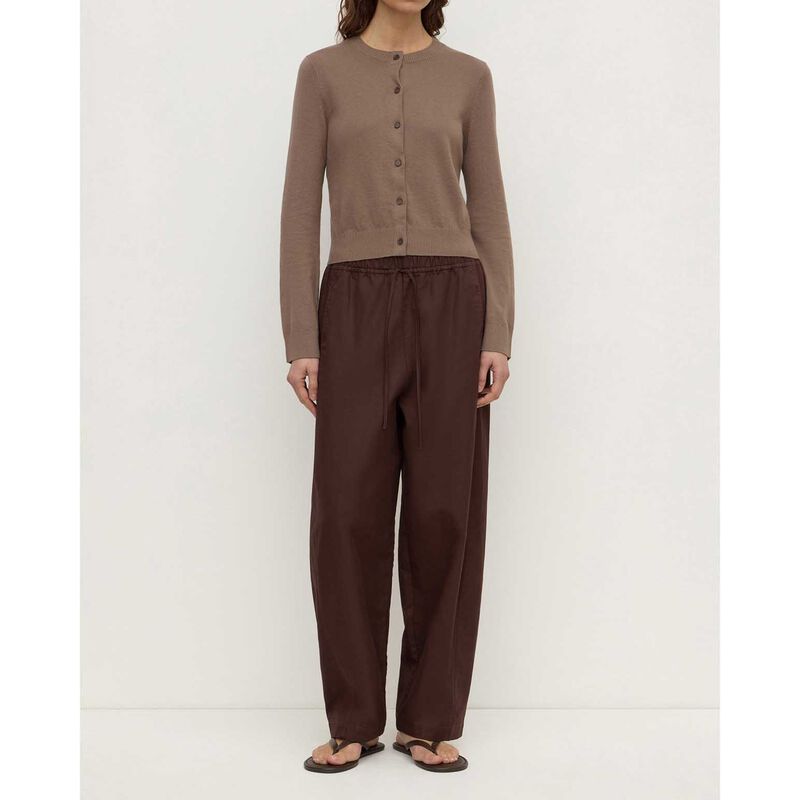 Assembly Label Orina Cotton Cashmere Cardigan Dark Sand image number 3
